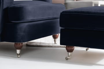 Howard Riviera Lænestol Velour - Midnatsblå - Møbler - Stole & lænestole - Lænestole - Howard lænestol
