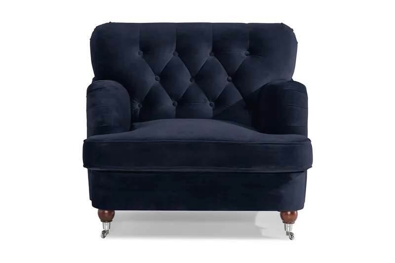 Howard Riviera Lænestol Velour - Midnatsblå - Møbler - Stole & lænestole - Lænestole - Howard lænestol