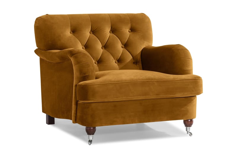 Howard Riviera Velour Lænestol - Amber - Møbler - Stole & lænestole - Lænestole - Howard lænestol