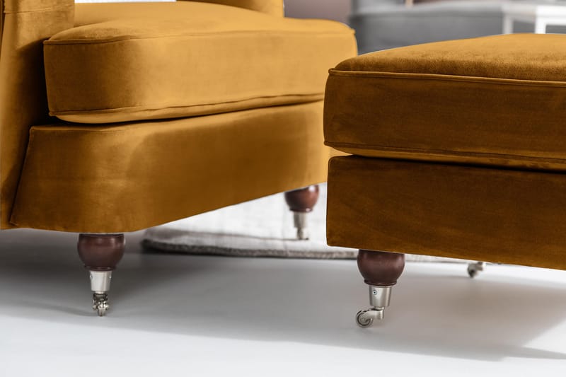 Howard Riviera Velour Lænestol - Amber - Møbler - Stole & lænestole - Lænestole - Howard lænestol