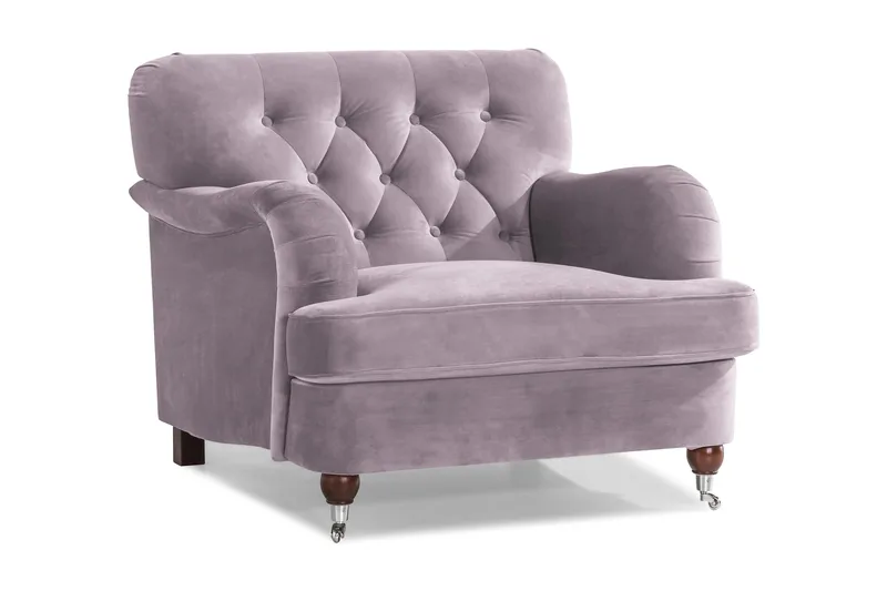 Howard Riviera Velour Lænestol, Lilla