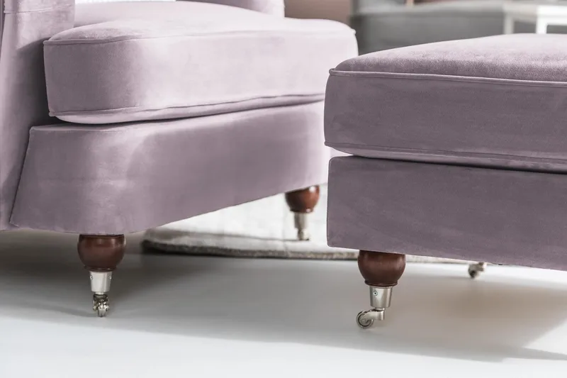 Howard Riviera Velour Lænestol - Lilla - Møbler - Stole & lænestole - Lænestole - Howard lænestol