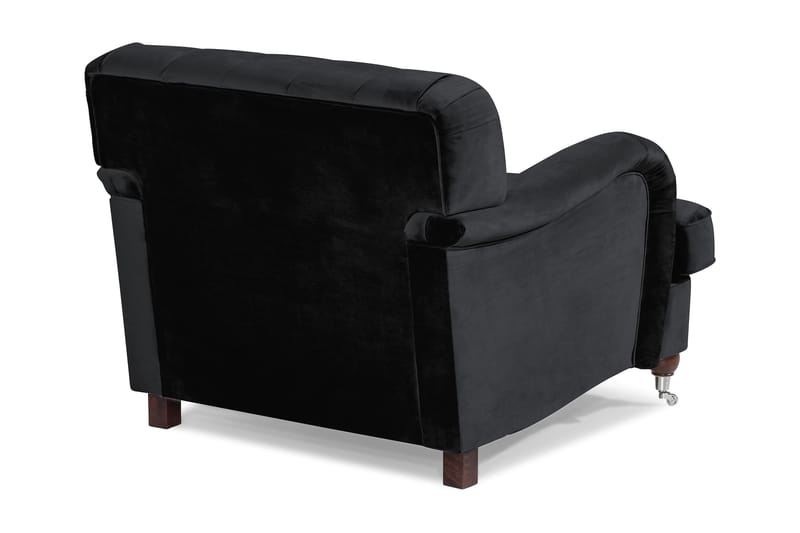 Howard Riviera Velour Lænestol - Sort - Møbler - Stole & lænestole - Lænestole - Howard lænestol