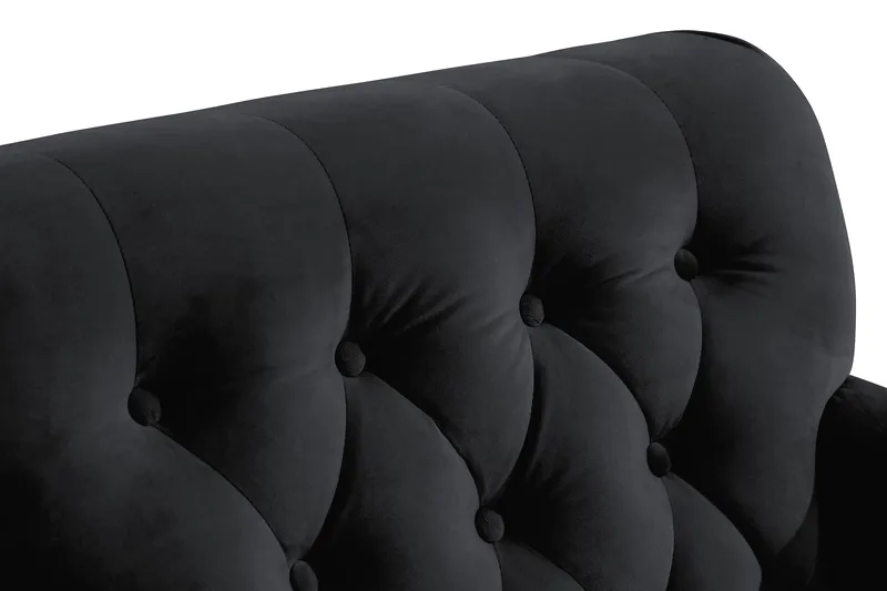 Howard Riviera Velour Lænestol - Sort - Møbler - Stole & lænestole - Lænestole - Howard lænestol