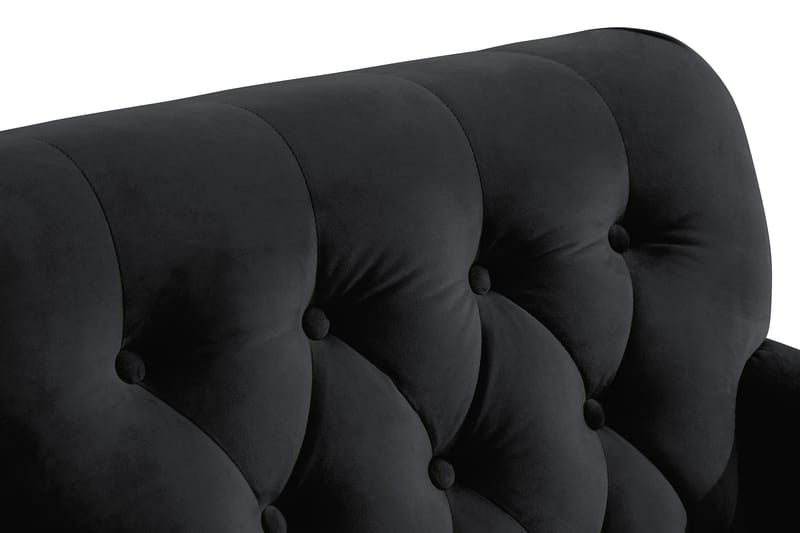 Howard Riviera Velour Lænestol - Sort - Møbler - Stole & lænestole - Lænestole - Howard lænestol