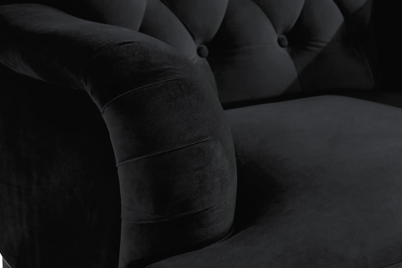 Howard Riviera Velour Lænestol - Sort - Møbler - Stole & lænestole - Lænestole - Howard lænestol