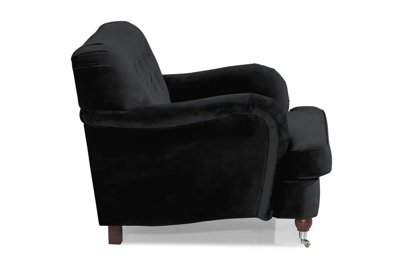 Howard Riviera Velour Lænestol - Sort - Møbler - Stole & lænestole - Lænestole - Howard lænestol