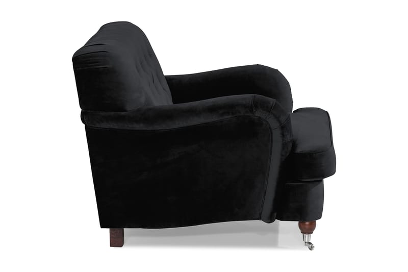 Howard Riviera Velour Lænestol - Sort - Møbler - Stole & lænestole - Lænestole - Howard lænestol