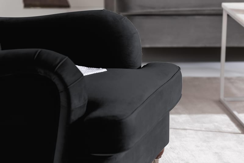 Howard Riviera Velour Lænestol - Sort - Møbler - Stole & lænestole - Lænestole - Howard lænestol