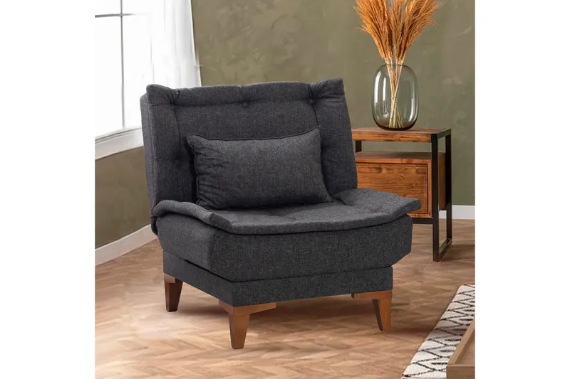 Hunterville Lænestol - Antracit - Møbler - Stole & lænestole - Lænestole - Lænestol uden armlæn