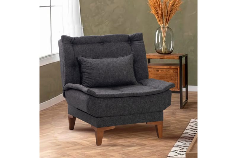 Hunterville Lænestol - Antracit - Møbler - Stole & lænestole - Lænestole - Lænestol uden armlæn