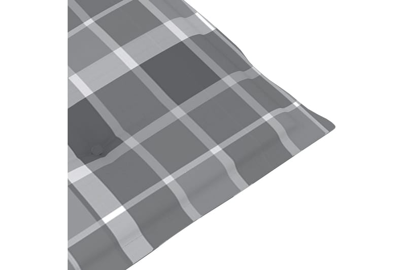 hynder til havestol 6 stk. 120x50x4 cm gråternet mønster - Flerfarvet - Møbler - Stole & lænestole - Lænestole - Recliner lænestol