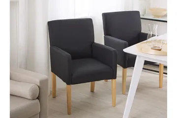 Hyttefallet Lænestol i Stof - Sort - Møbler - Stole & lænestole - Lænestole