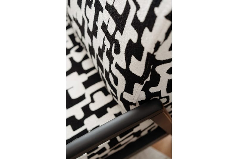 Illen Öronlappsfåtölj - Sort/Hvid - Møbler - Stole & lænestole - Lænestole - Øreklapstol