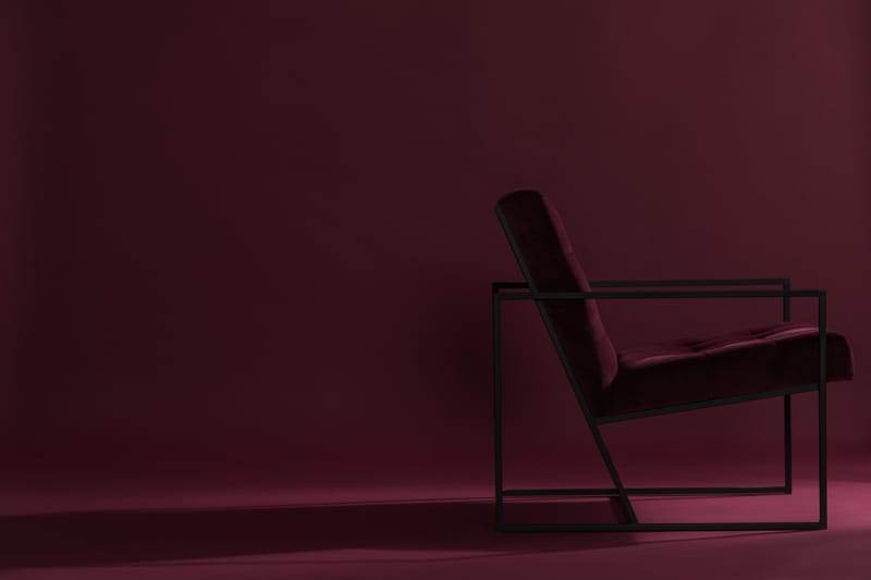 Indy Lænestol - Rød/Sort - Møbler - Stole & lænestole - Lænestole