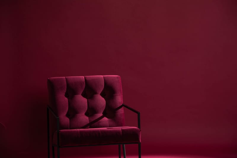 Indy Lænestol - Rød/Sort - Møbler - Stole & lænestole - Lænestole