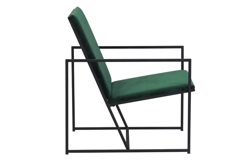 Indy Lænestol Velour - Mørkegrøn - Lænestole