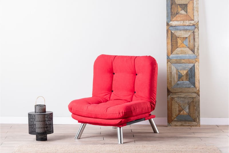 Janiece lænestol - Rød - Møbler - Stole & lænestole - Lænestole - Lænestol uden armlæn