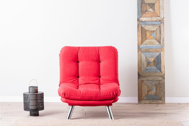 Janiece lænestol - Rød - Møbler - Stole & lænestole - Lænestole - Sengestol