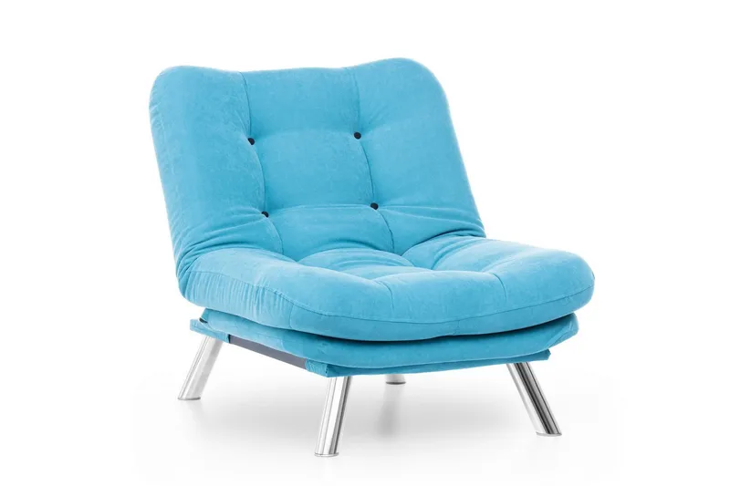 Janiece lænestol - Turkis - Møbler - Stole & lænestole - Lænestole - Lænestol uden armlæn