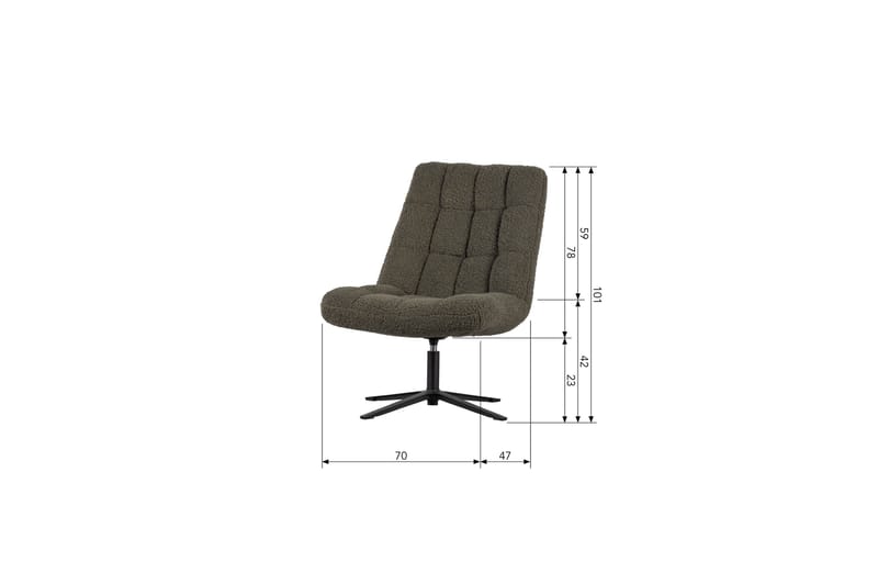 Job Loungelænestol - Grøn - Møbler - Stole & lænestole - Lænestole