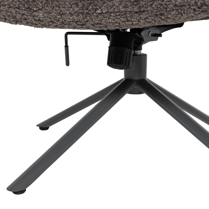 Justerbar drejeflænestol Soren - Brun - Møbler - Stole & lænestole - Lænestole - Lænestol med vippefunktion