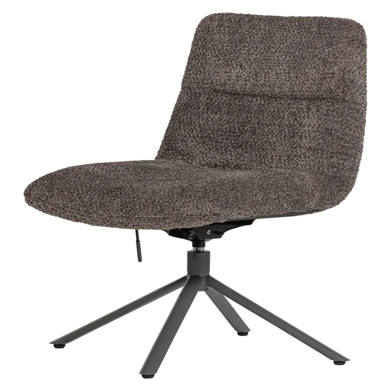 Justerbar drejeflænestol Soren, Brun