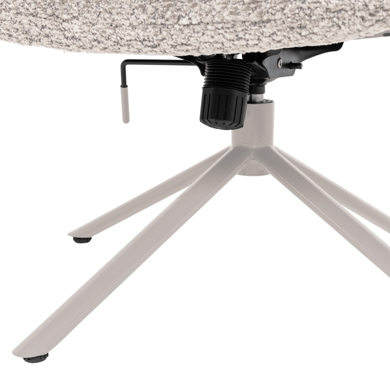 Justerbar drejeflænestol Soren - Grå - Møbler - Stole & lænestole - Lænestole - Lænestol med vippefunktion