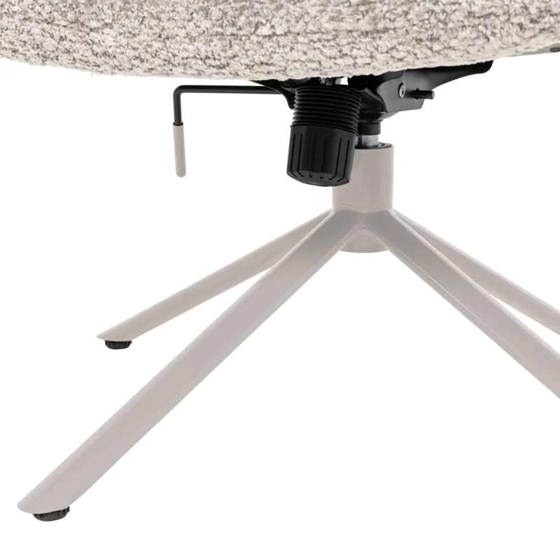 Justerbar drejeflænestol Soren - Grå - Møbler - Stole & lænestole - Lænestole - Lænestol uden armlæn