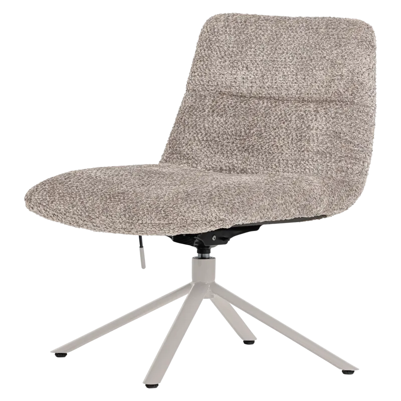 Justerbar drejeflænestol Soren, Grå