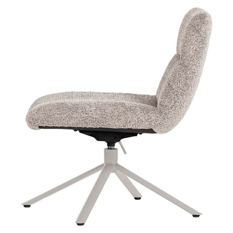 Justerbar drejeflænestol Soren - Grå - Møbler - Stole & lænestole - Lænestole - Lænestol uden armlæn