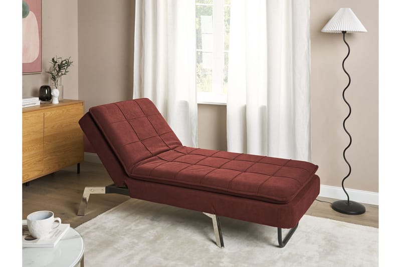 Karyne Chaiselong 179 cm - Rød - Møbler - Stole & lænestole - Lænestole - Chaiselong lænestol & Divan lænesto