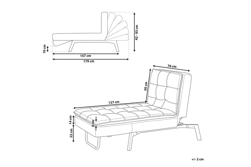 Karyne Chaiselong 179 cm - Rød - Møbler - Stole & lænestole - Lænestole - Chaiselong lænestol & Divan lænesto