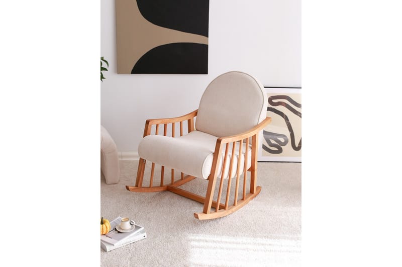 Klea Lænestol - Hvid - Møbler - Stole & lænestole - Gyngestol