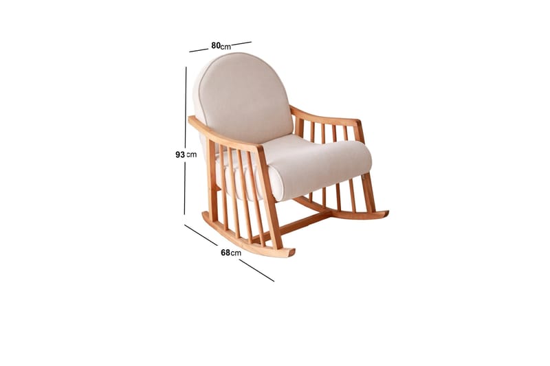 Klea Lænestol - Hvid - Møbler - Stole & lænestole - Gyngestol