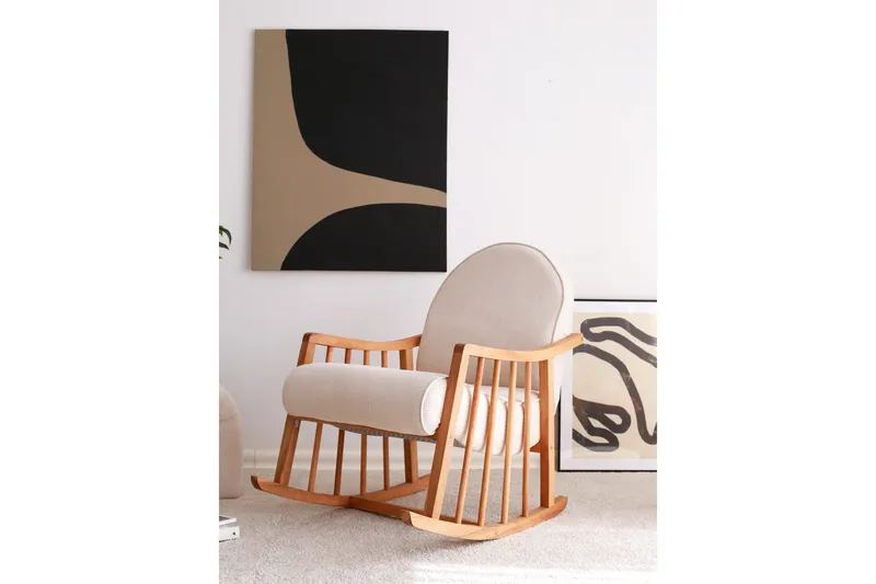 Klea Lænestol - Hvid - Møbler - Stole & lænestole - Gyngestol