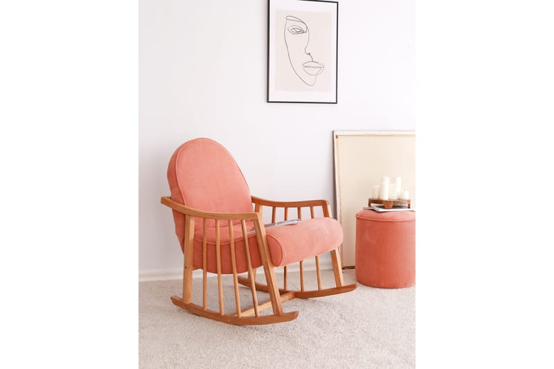 Klea Lænestol - Koral - Møbler - Stole & lænestole - Gyngestol