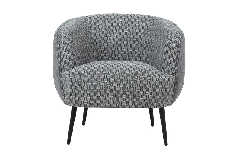 Accent Lænestol Grå - Møbler - Stole & lænestole - Lænestole - Klubstol