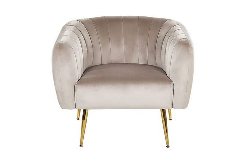 Amania Lænestol - Velour/Grå - Møbler - Stole & lænestole - Lænestole