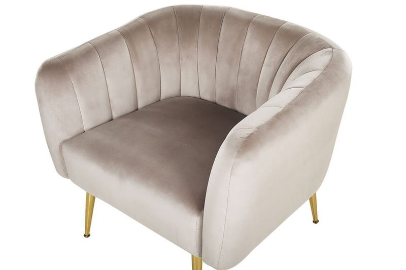 Amania Lænestol - Velour/Grå - Møbler - Stole & lænestole - Lænestole