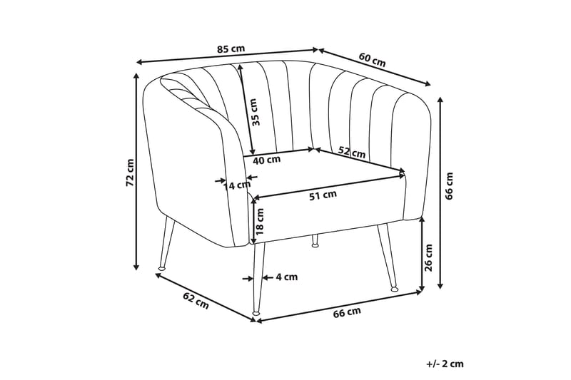 Amania Lænestol - Velour/Grøn - Møbler - Stole & lænestole - Lænestole - Klubstol