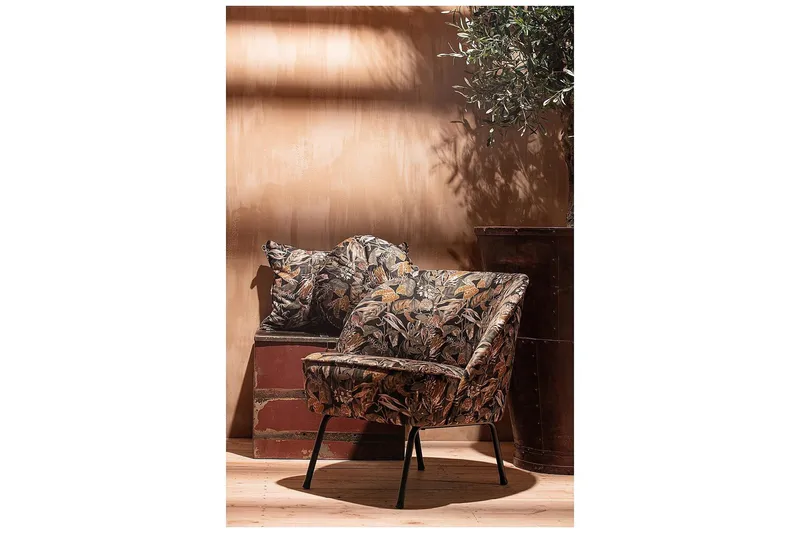 Bastien Lænestol - Velour/Sort - Møbler - Stole & lænestole - Lænestole - Klubstol