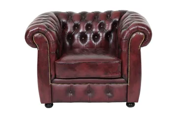 Birmingham Lænestol - Læder Okseblod - Møbler - Stole & lænestole - Lænestole - Chesterfield lænestole