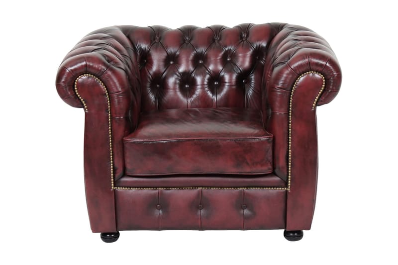 Birmingham Lænestol - Læder Okseblod - Møbler - Stole & lænestole - Lænestole - Chesterfield lænestole
