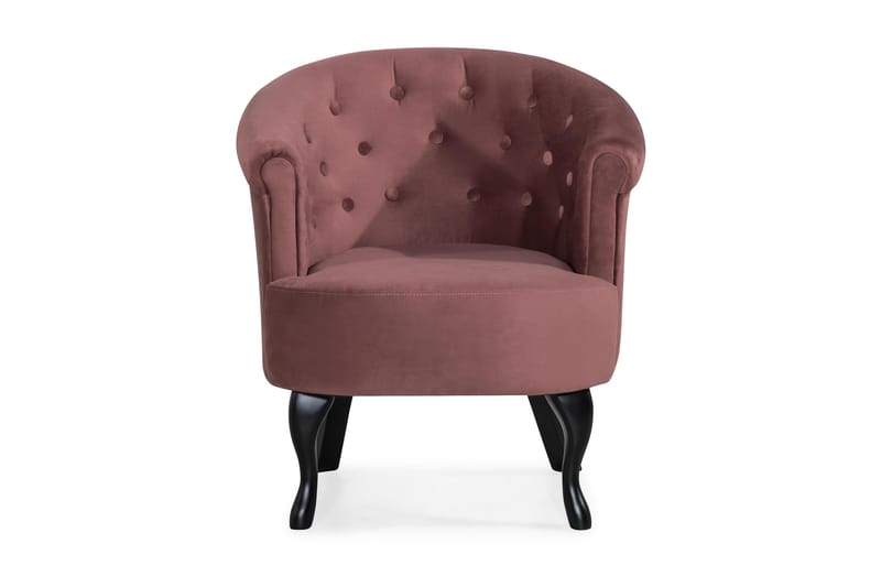 Dahlia Siss Club Lænestol - Rustlyserød Velour - Møbler - Stole & lænestole - Lænestole - Klubstol