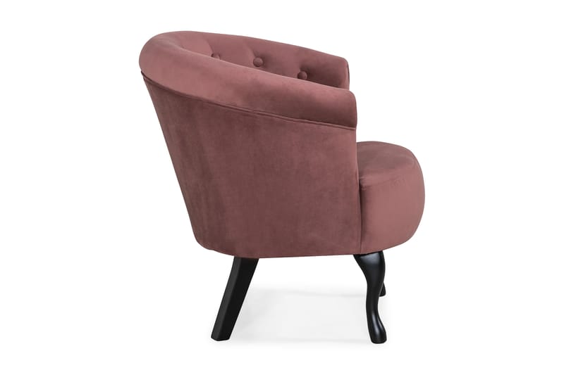 Dahlia Siss Club Lænestol - Rustlyserød Velour - Møbler - Stole & lænestole - Lænestole - Klubstol