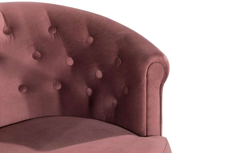 Dahlia Siss Club Lænestol - Rustlyserød Velour - Møbler - Stole & lænestole - Lænestole - Klubstol