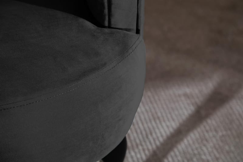 Dahlia Siss Club Lænestol Velour - Sort - Møbler - Stole & lænestole - Lænestole - Klubstol