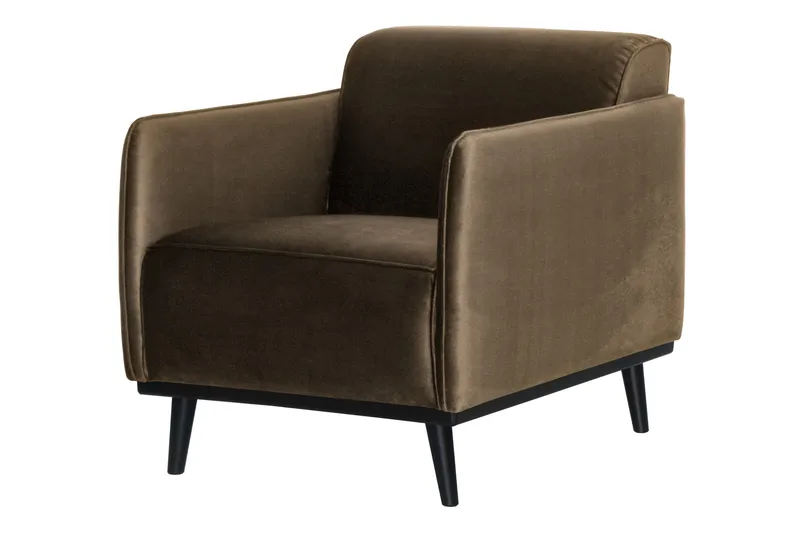 Statement Velour Lænestol - Taupe - Møbler - Stole & lænestole - Lænestole - Klubstol
