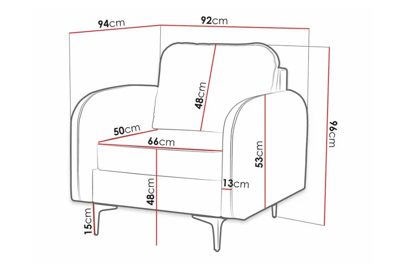 Knocklong Fåtölj Black - Møbler - Stole & lænestole - Lænestole